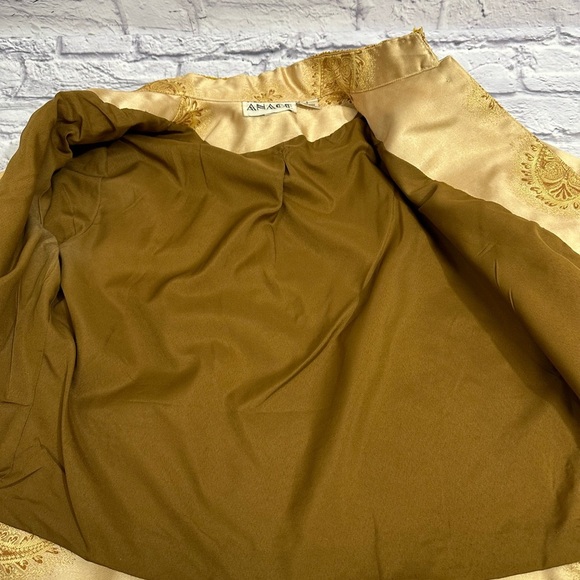 ANAGE Gold Embellished Jacket. Vintage Dry Clean Only Size Small Pre-Owned - Picture 11 of 15